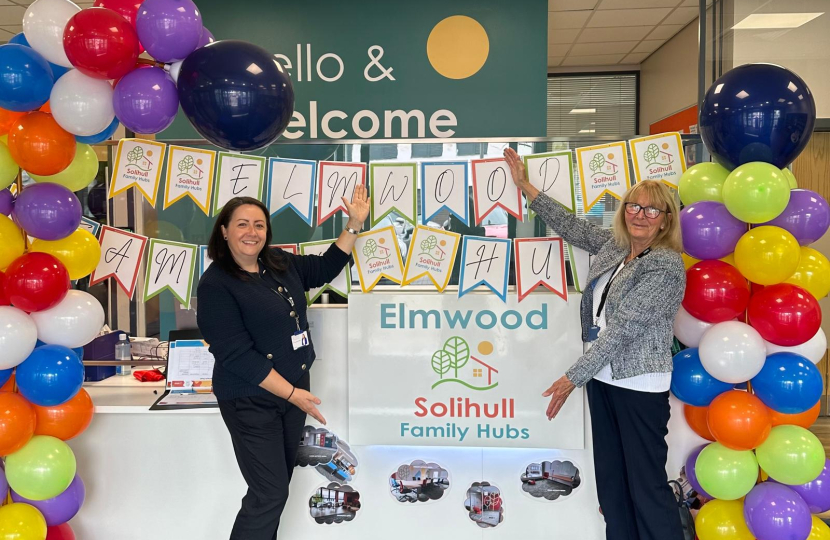 Cllr Samantha Gethen and Cllr Annette Mackenzie at the Launch of a new Family Hub